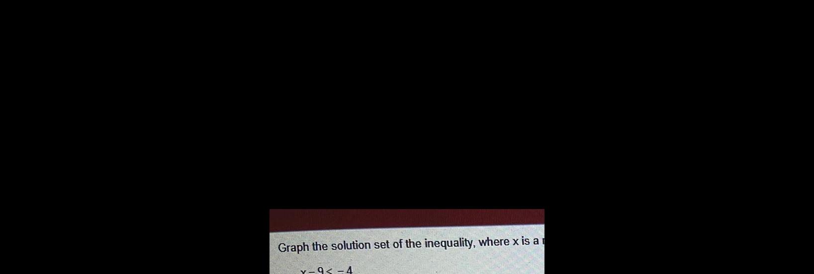 [ANSWERED] Graph the solution set of the inequality where x is a Y 9 4