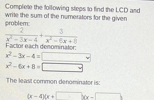 Complete the following steps to find the LCD and write the