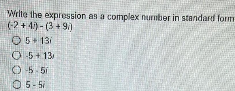 answered-write-the-expression-as-a-complex-number-in-standard-algebra