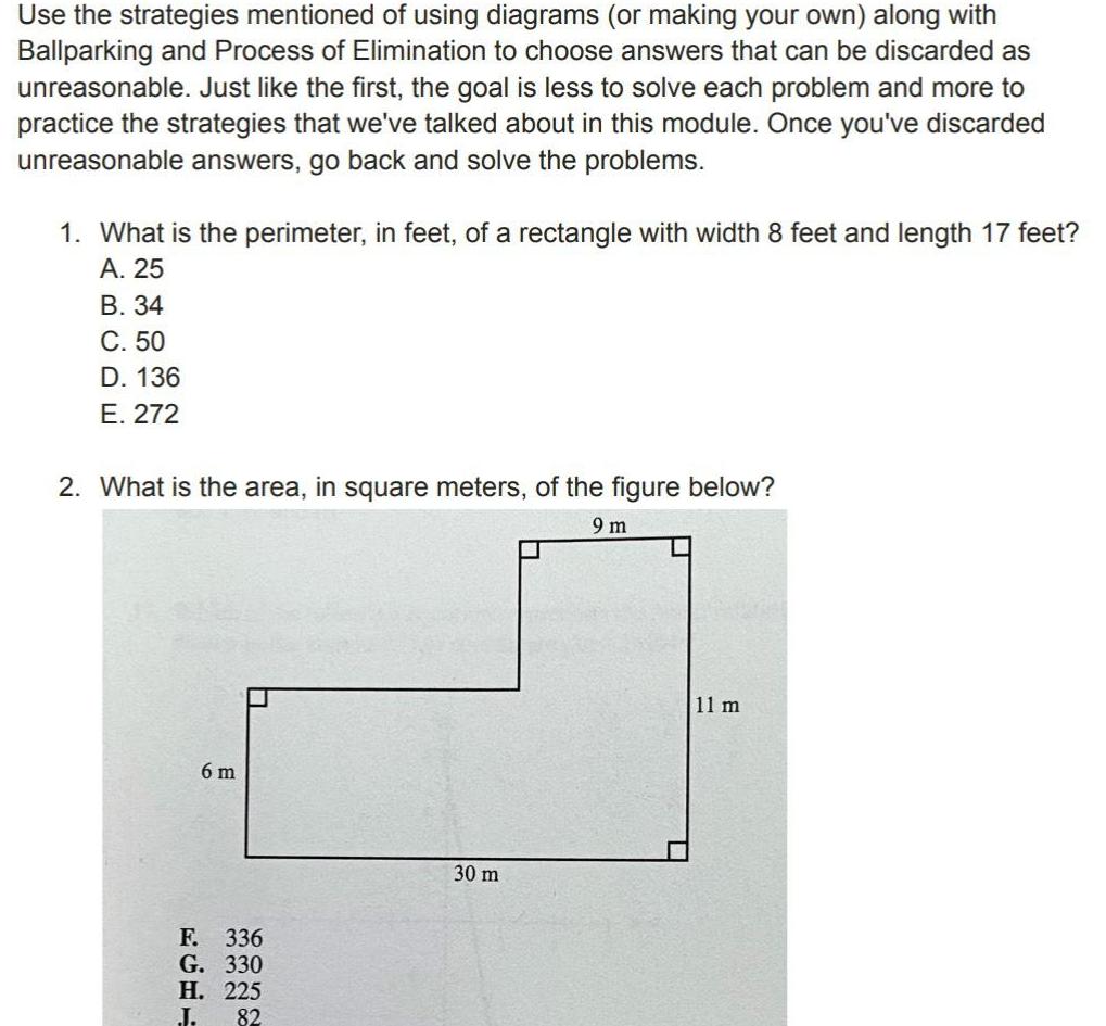 Use the strategies mentioned of using diagrams or making