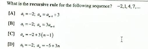 [ANSWERED] What is the recursive rule for the following sequence 2 1 4 ...