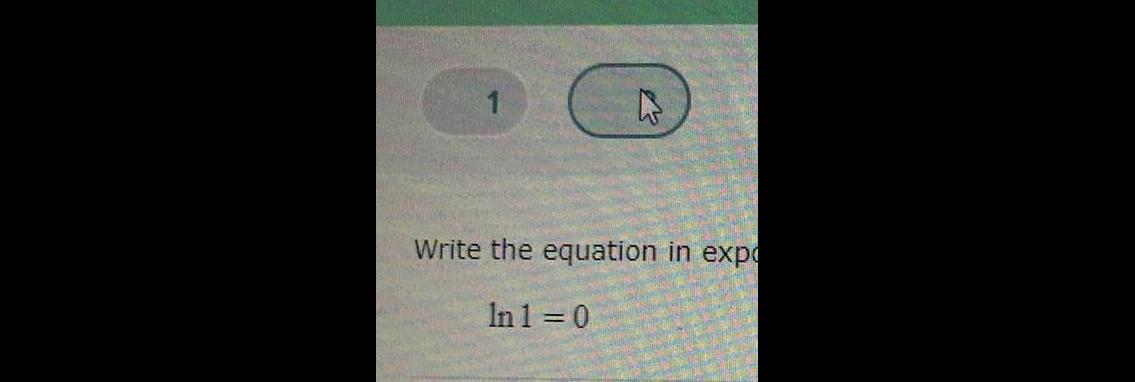 1 4 Write the equation in expo In 1 0