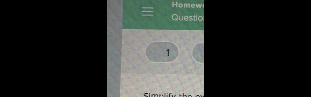 1 Homew Question Simplify the ox