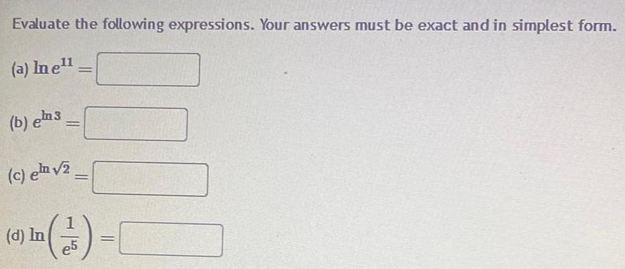 [ANSWERED] Evaluate the following expressions Your answers must be - Kunduz