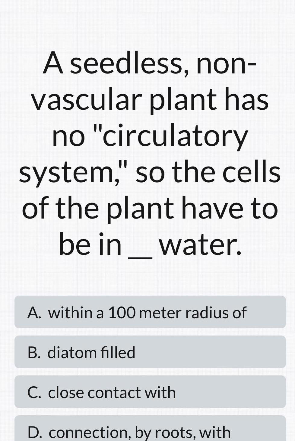 Seedless Nonvascular Plants