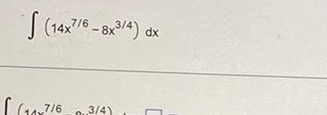 14x7 6 8x3 4 dx 14x716 7 6 3 4 C