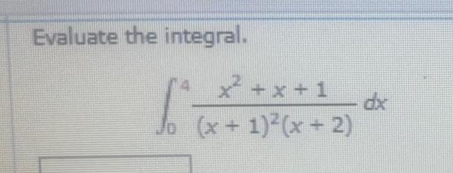 Evaluate the integral x x 1 x 1 x 2 dx