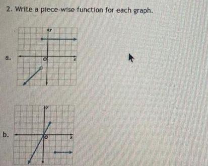 2 Write a piece wise function for each graph a MAY b 10