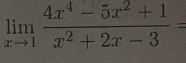 2 4x 5x 1 1 lim x1 x 2x 3