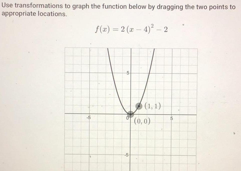  answered use transformations to graph the function below by d