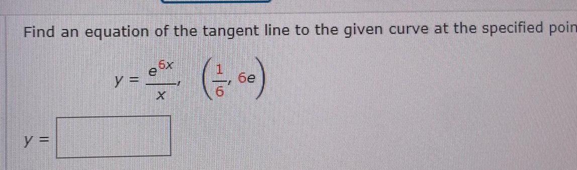 Find an equation of the tangent line to the given curve at the specified poin y ath 1 00 X y