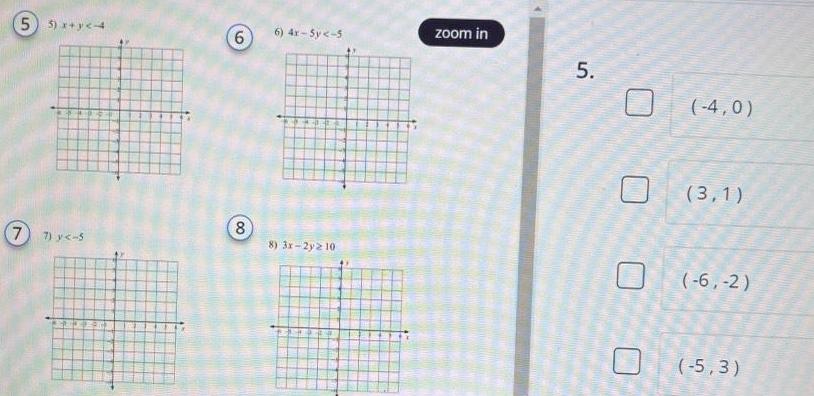 5 5 x y 4 7 7 y 5 6 8 6 4x 5y 5 8 3x 2y210 zoom in 5 4 0 3 1 6 2 5 3