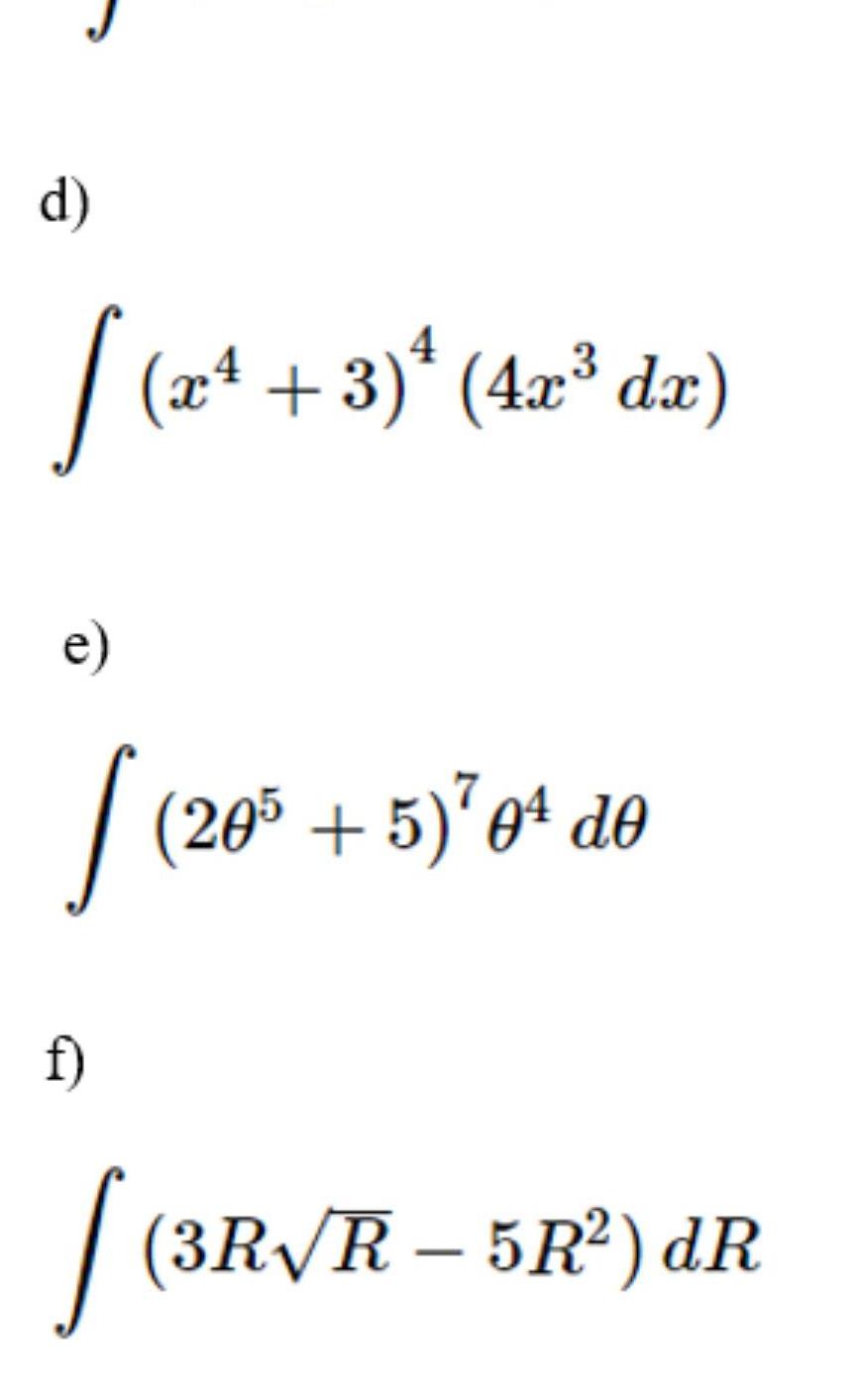 d 1 20 x 3 4x dx 20 5 0 do f 3R R 5R dR