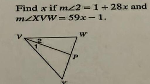 Find xif m22 1 28x and m2XVW 59x 1 V 2 1 W P