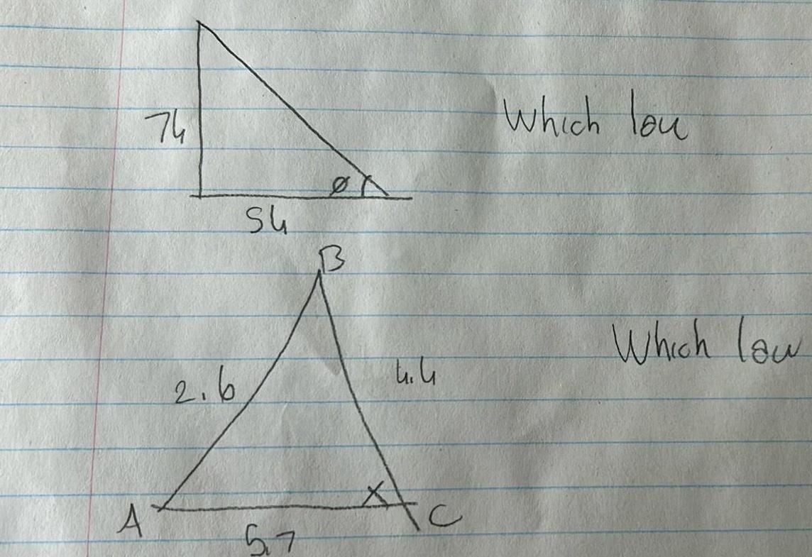 74 A 2 6 Su 57 B uu Ac which lau Which law