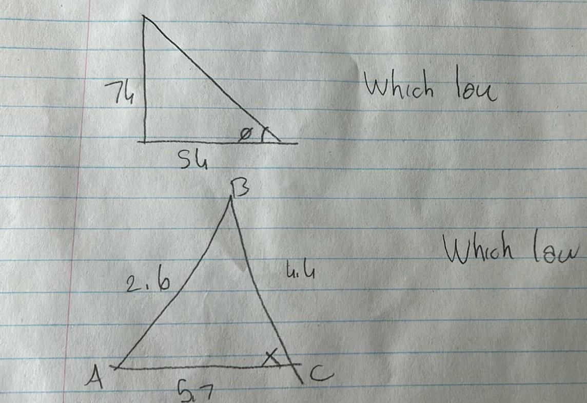 74 A 2 6 Su 57 B uu Ac which lau Which law