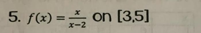 5 f x on 3 5 x 2